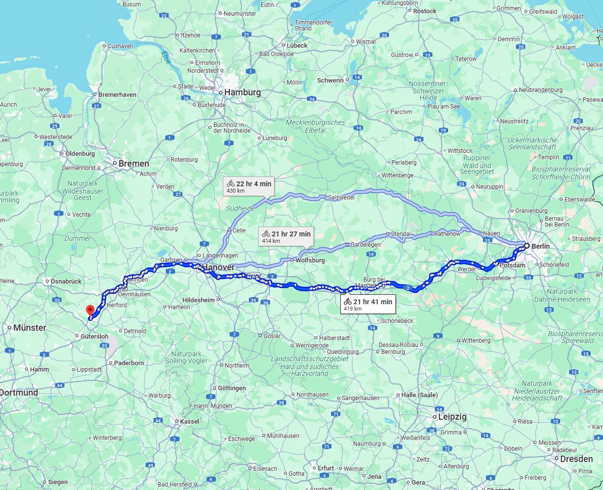 Anreise von Berlin Zu Bielefeld Über 