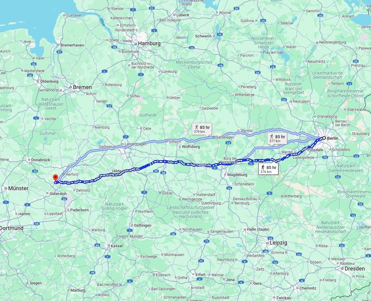 Anreise von Berlin Zu Bielefeld Über 
