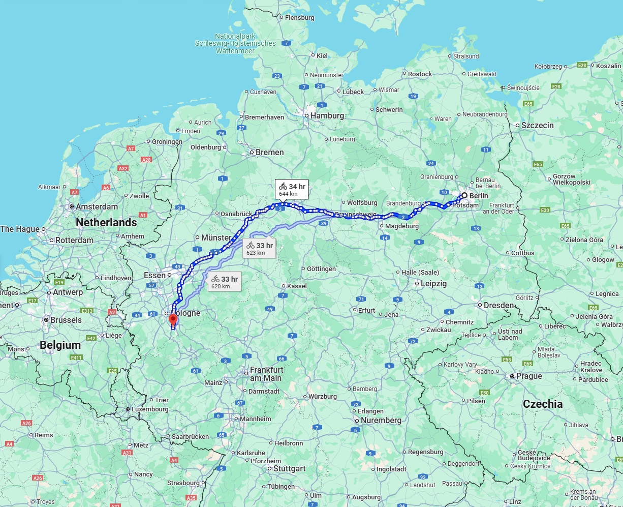 Anreise von Berlin Zu Bonn Über 