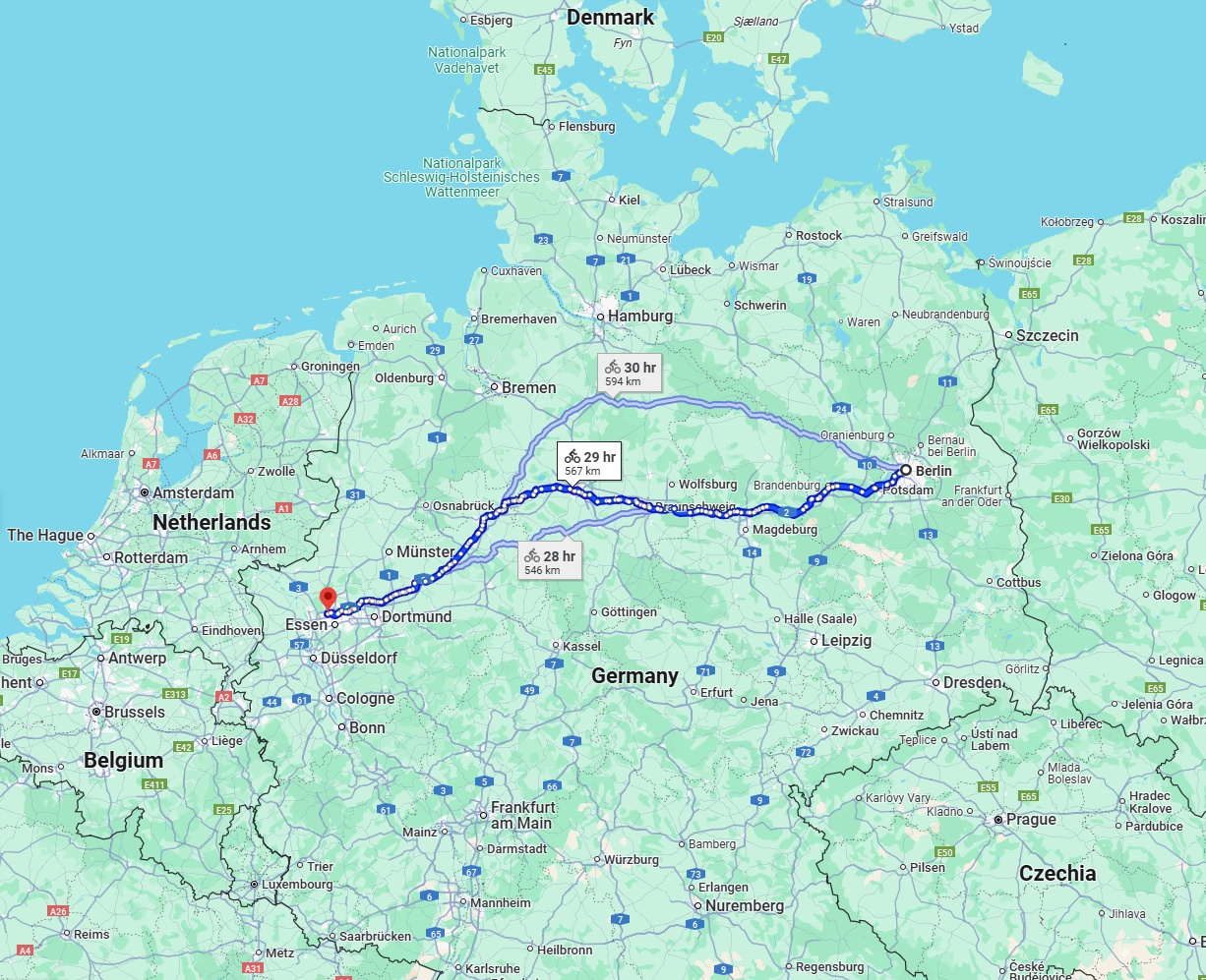 Anreise von Berlin Zu Bottrop Über 