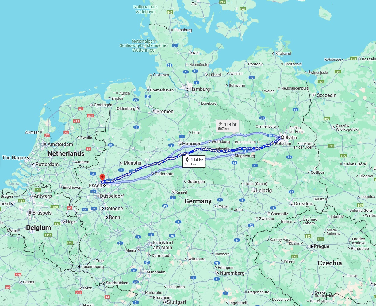 Anreise von Berlin Zu Bottrop Über 
