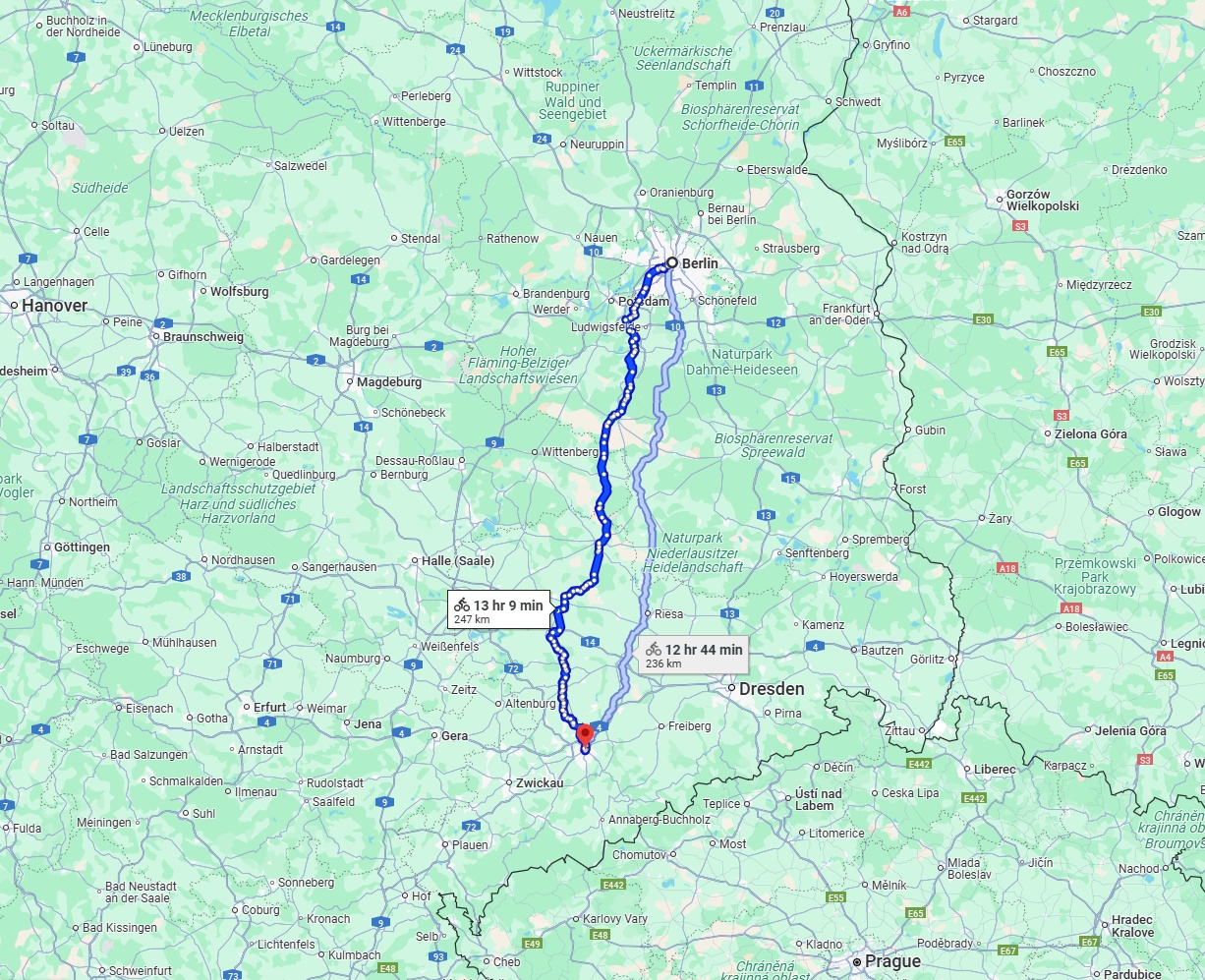 Anreise von Berlin Zu Chemnitz Über 