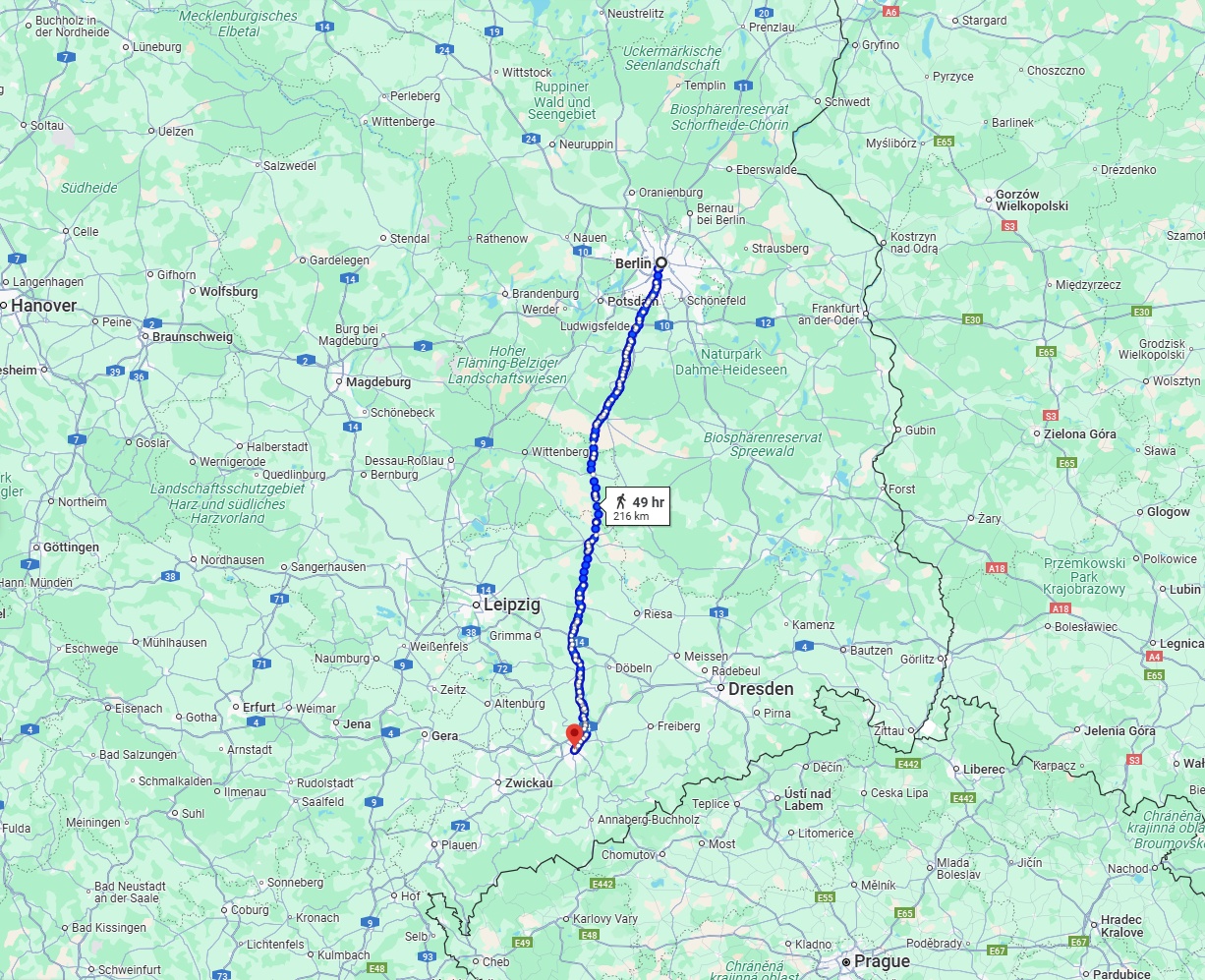 Anreise von Berlin Zu Chemnitz Über 
