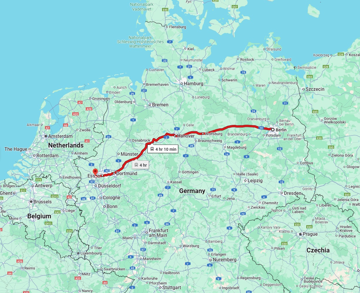 Anreise von Berlin Zu Duisburg Über 