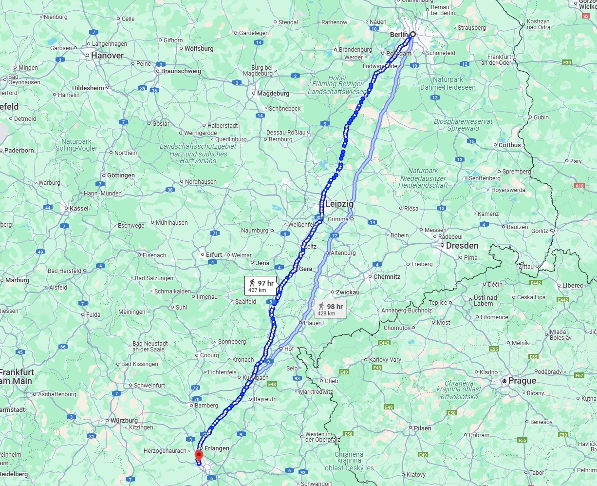 Anreise von Berlin Zu Fürth Über 
