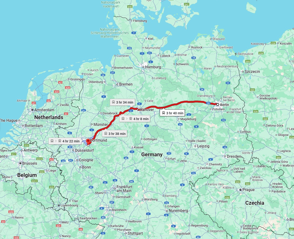 Anreise von Berlin Zu Hagen Über 