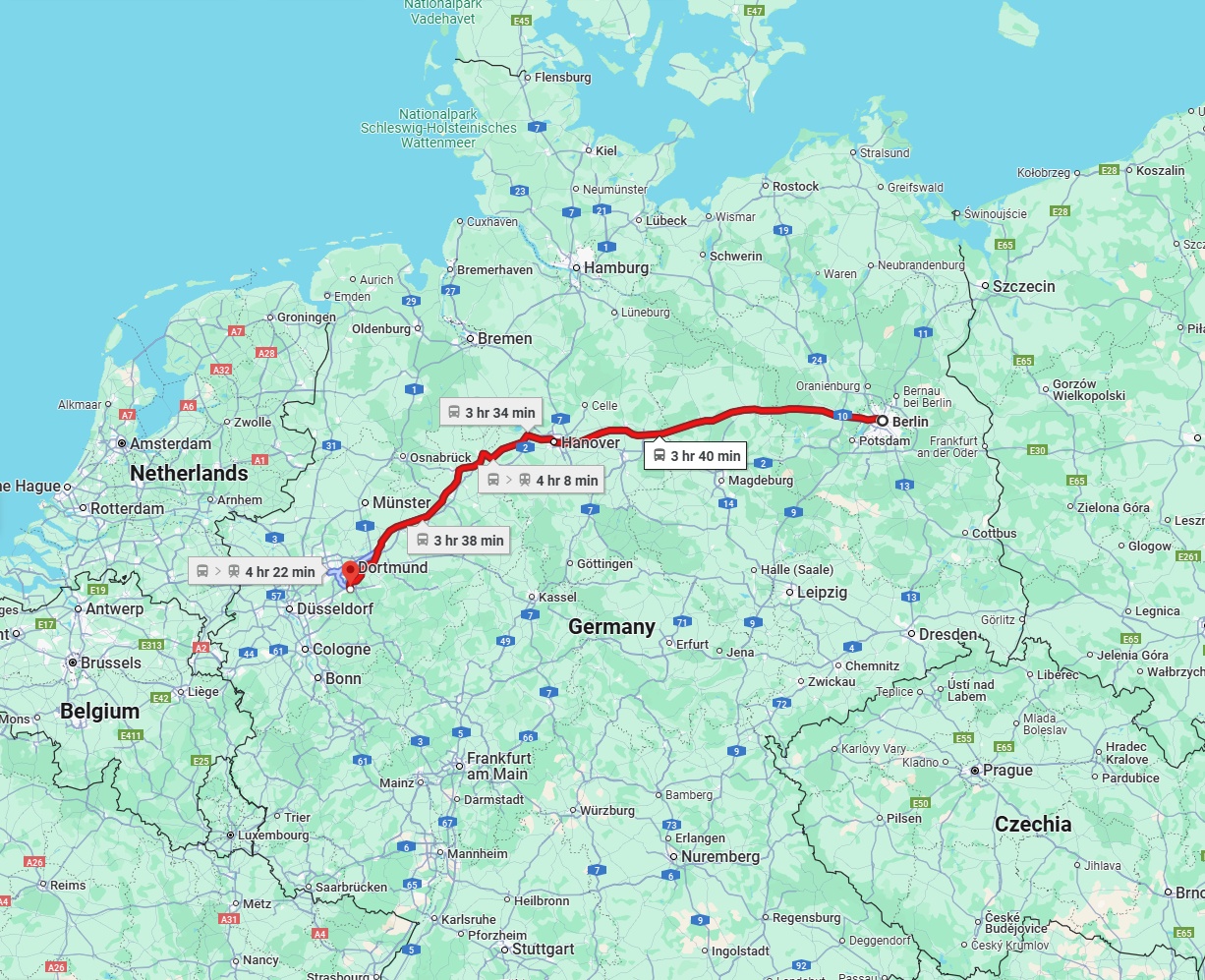 Anreise von Berlin Zu Hagen Über 