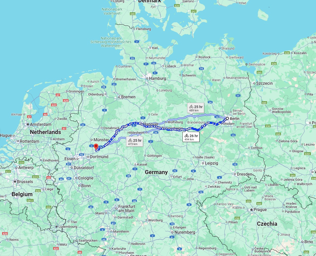 Anreise von Berlin Zu Hamm Über 