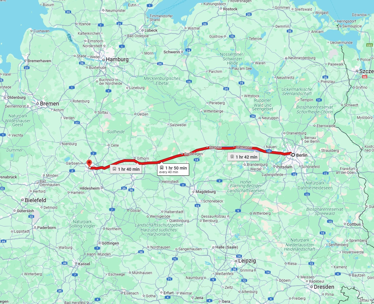 Anreise von Berlin Zu Hannover Über 