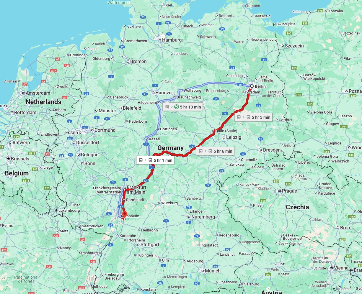 Anreise von Berlin Zu Heidelberg Über 