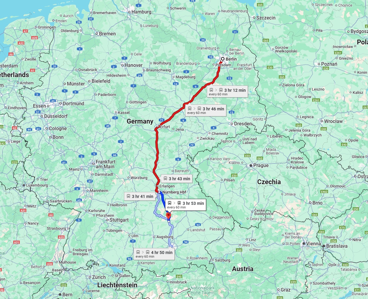 Anreise von Berlin Zu Ingolstadt Über 