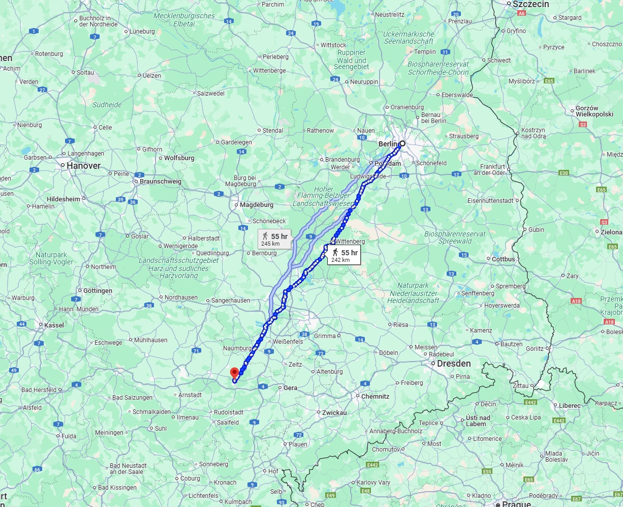 Anreise von Berlin Zu Jena Über 