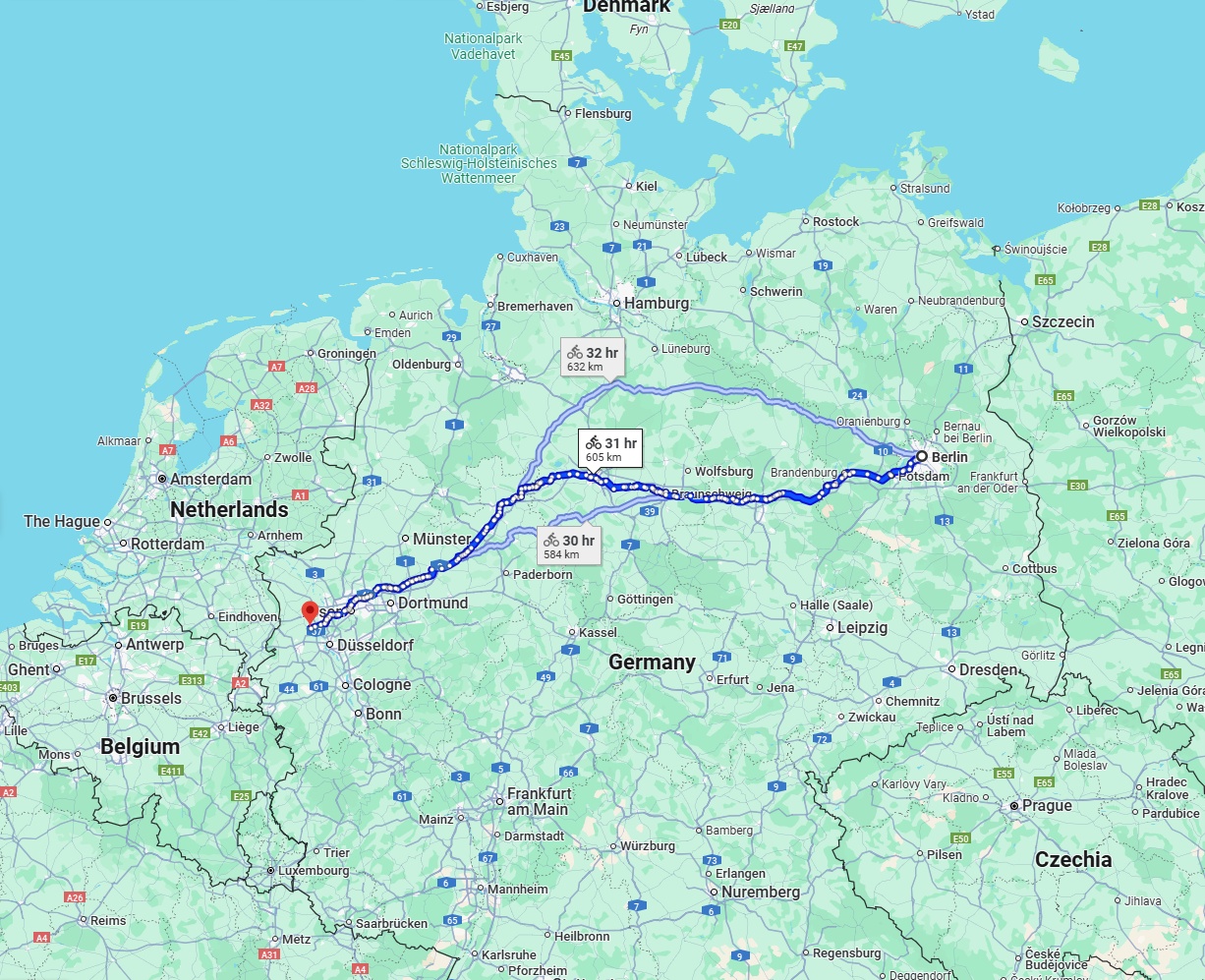 Anreise von Berlin Zu Krefeld Über 