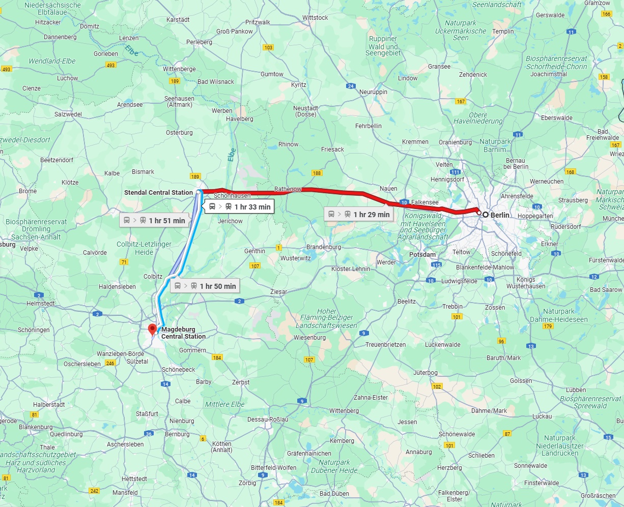 Anreise von Berlin Zu Magdeburg Über 