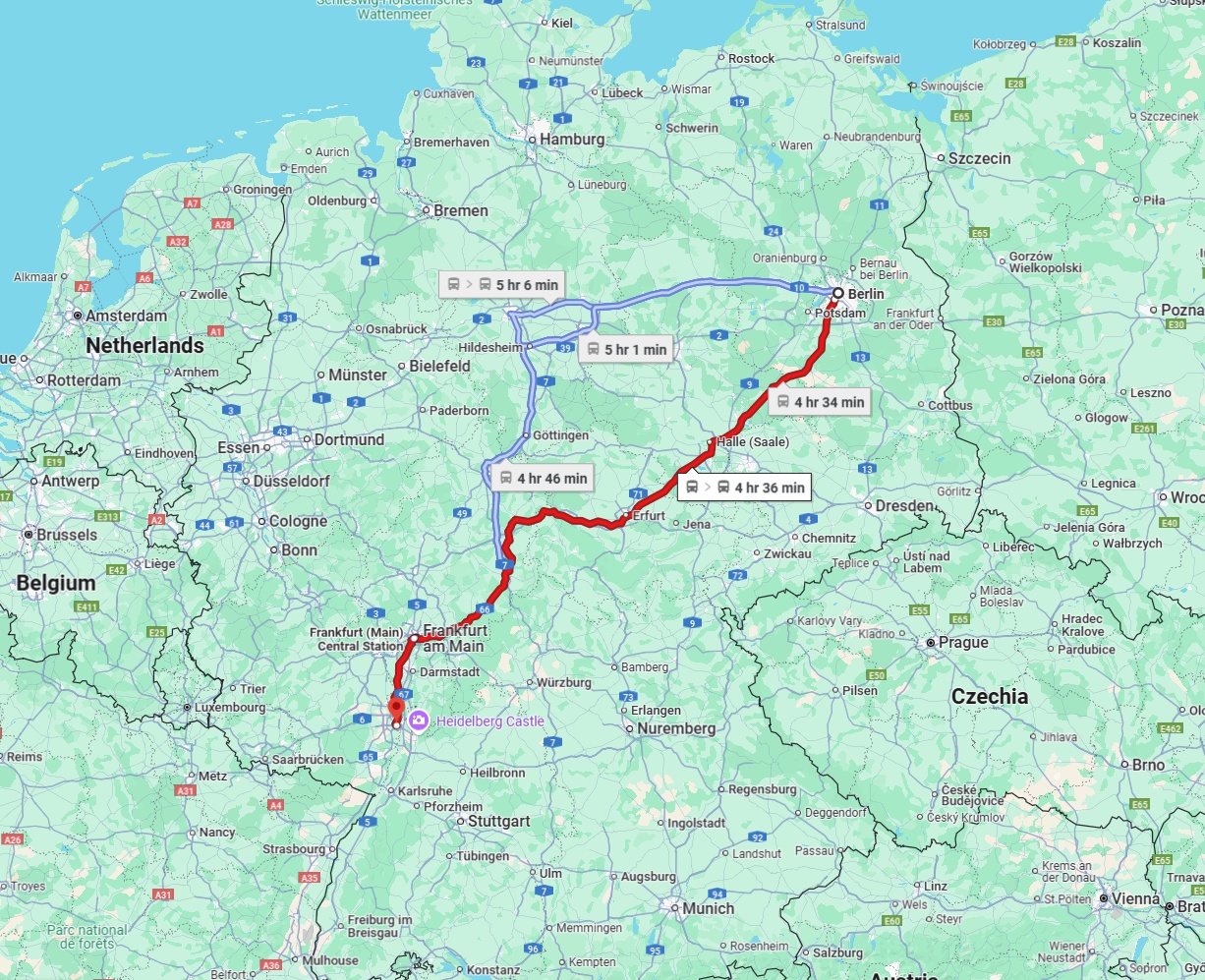 Anreise von Berlin Zu Mannheim Über 