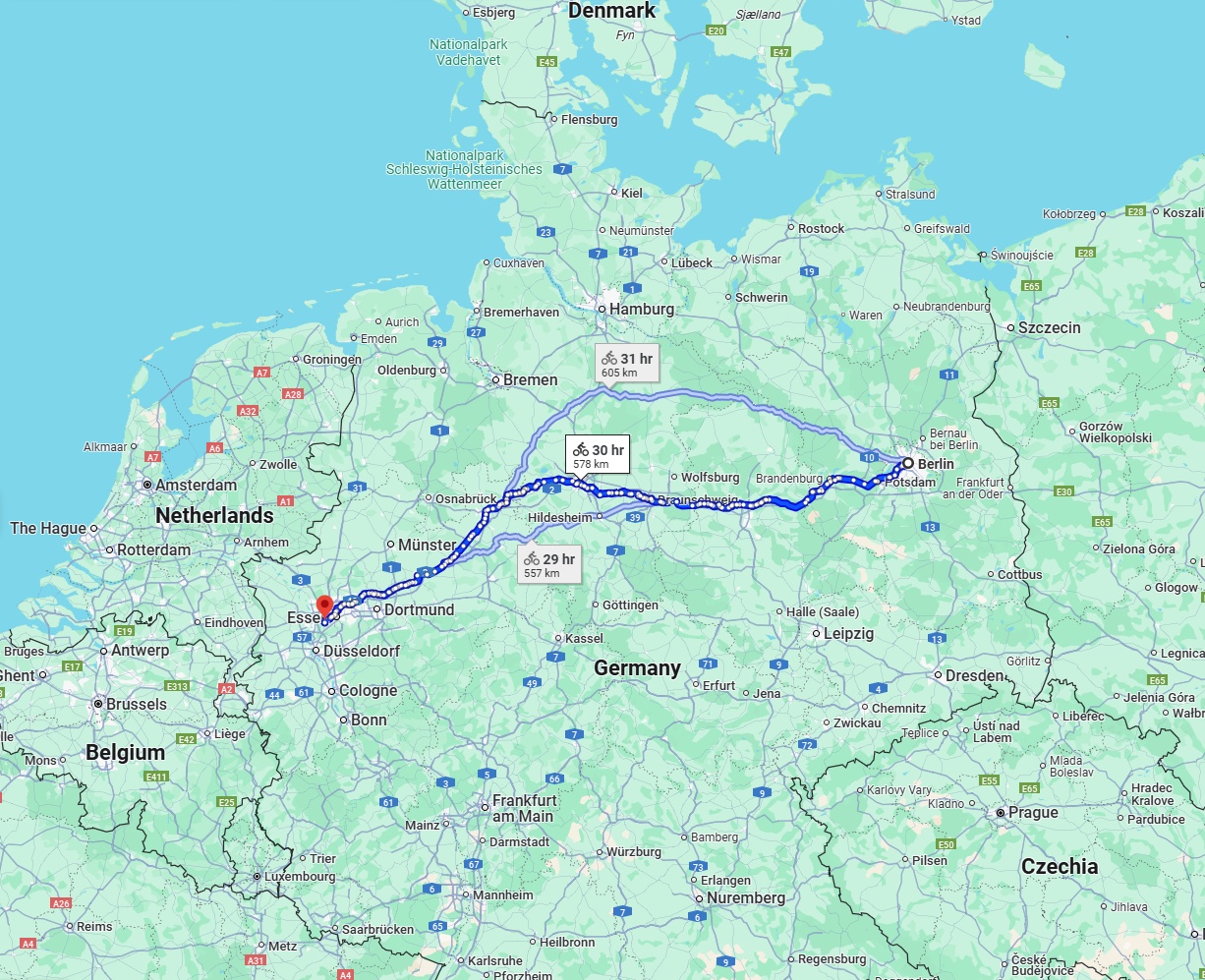 Anreise von Berlin Zu Mülheim an der Ruhr Über 
