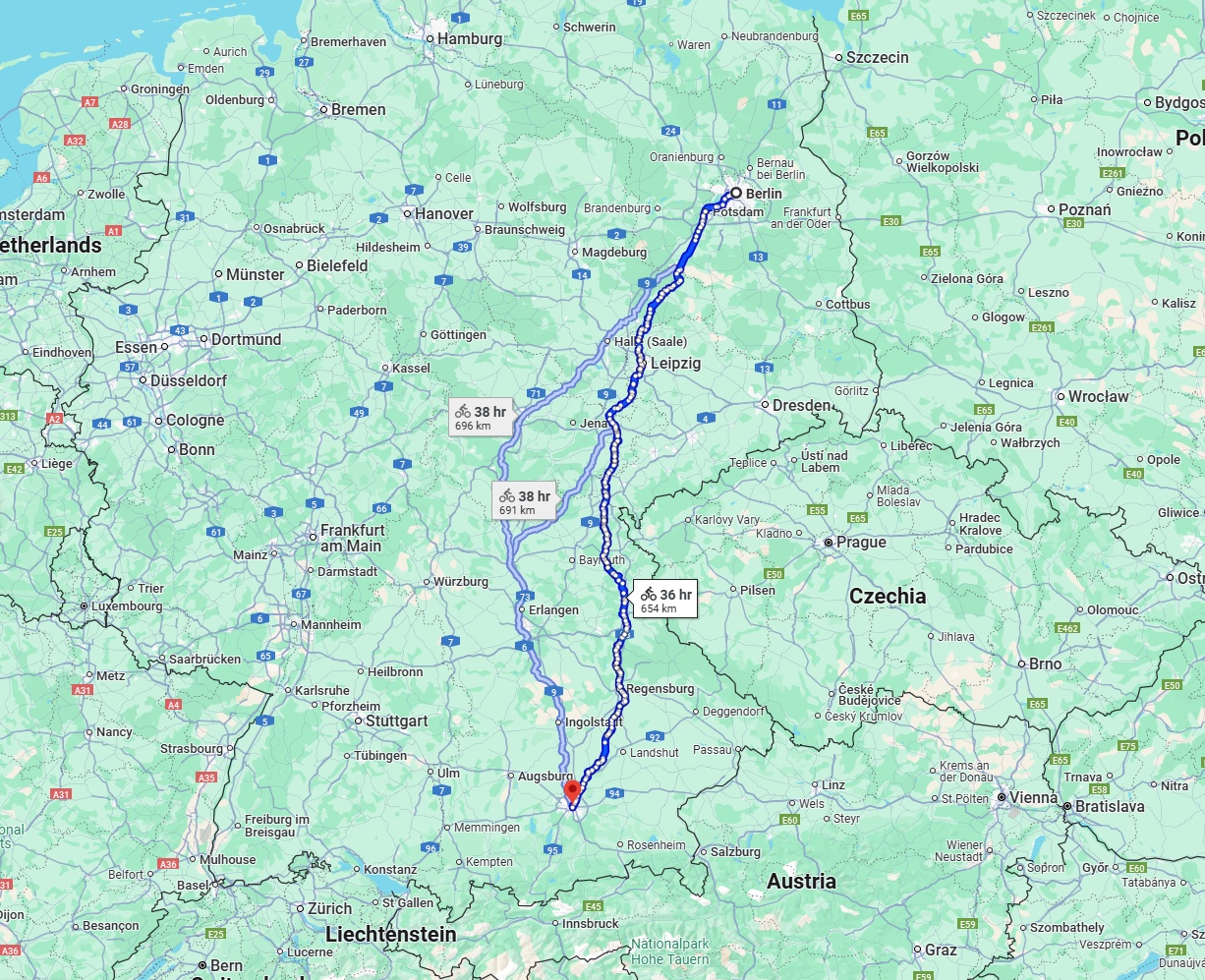 Anreise von Berlin Zu München Über 
