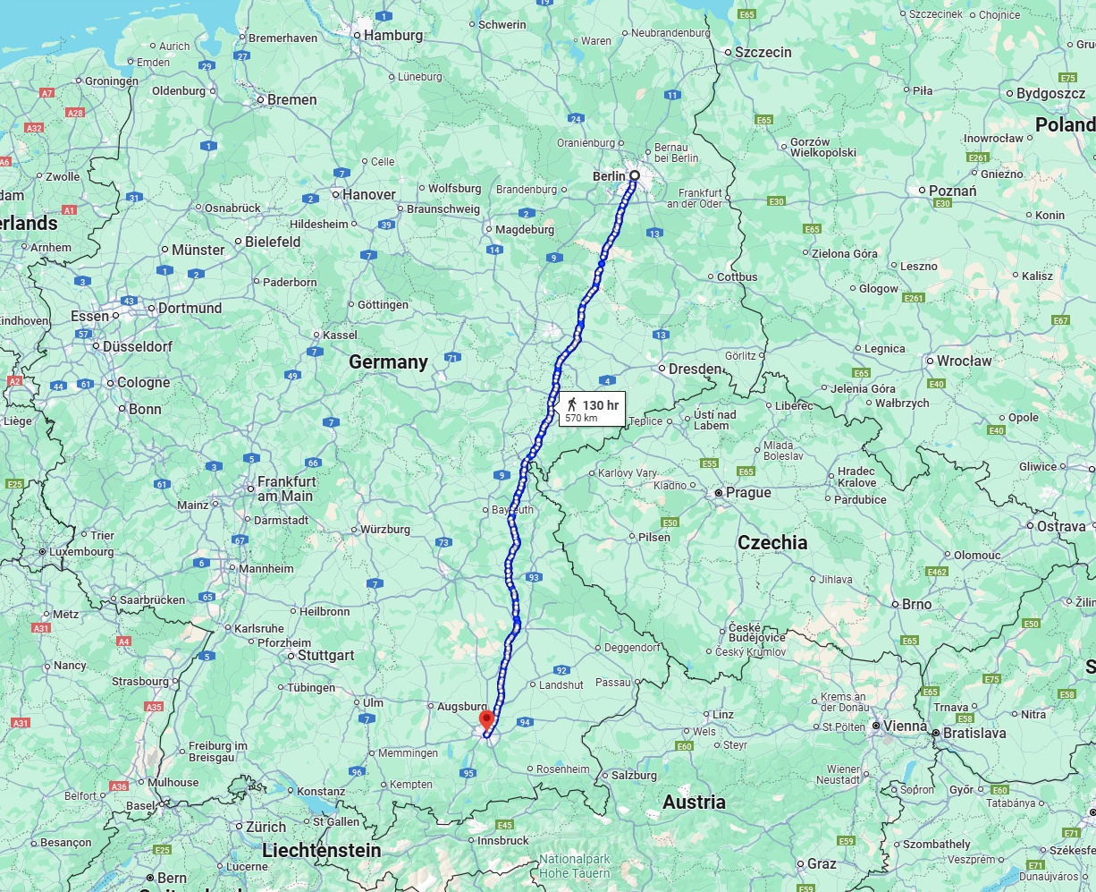 Anreise von Berlin Zu München Über 