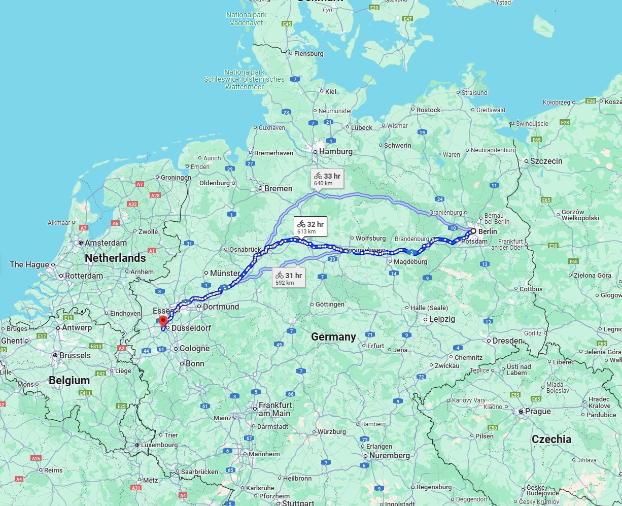 Anreise von Berlin Zu Neuss Über 