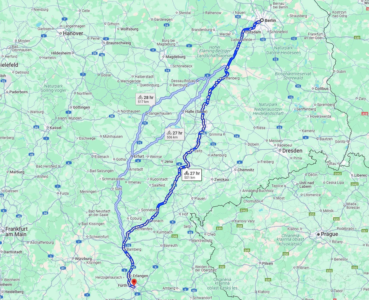 Anreise von Berlin Zu Nürnberg Über 