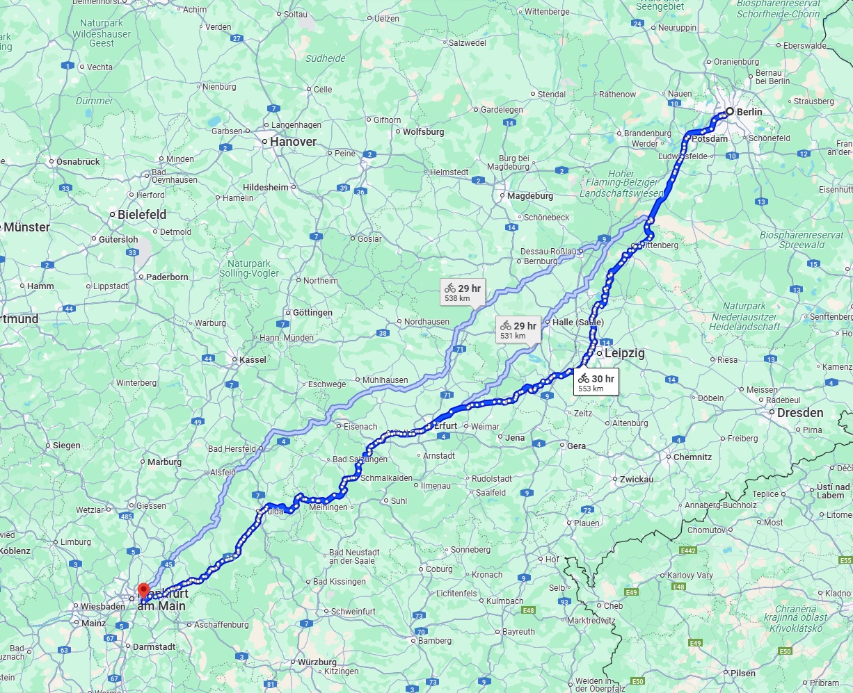 Anreise von Berlin Zu Offenbach am Main Über 