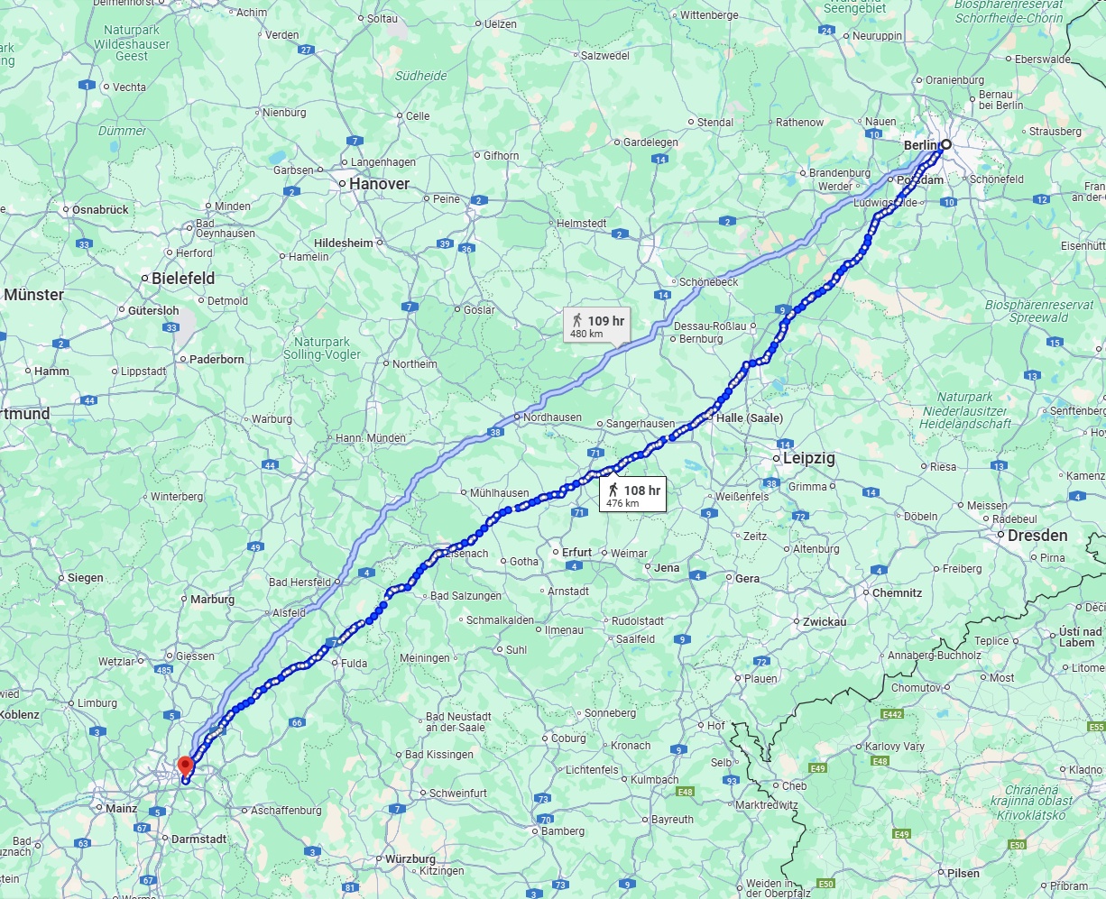 Anreise von Berlin Zu Offenbach am Main Über 
