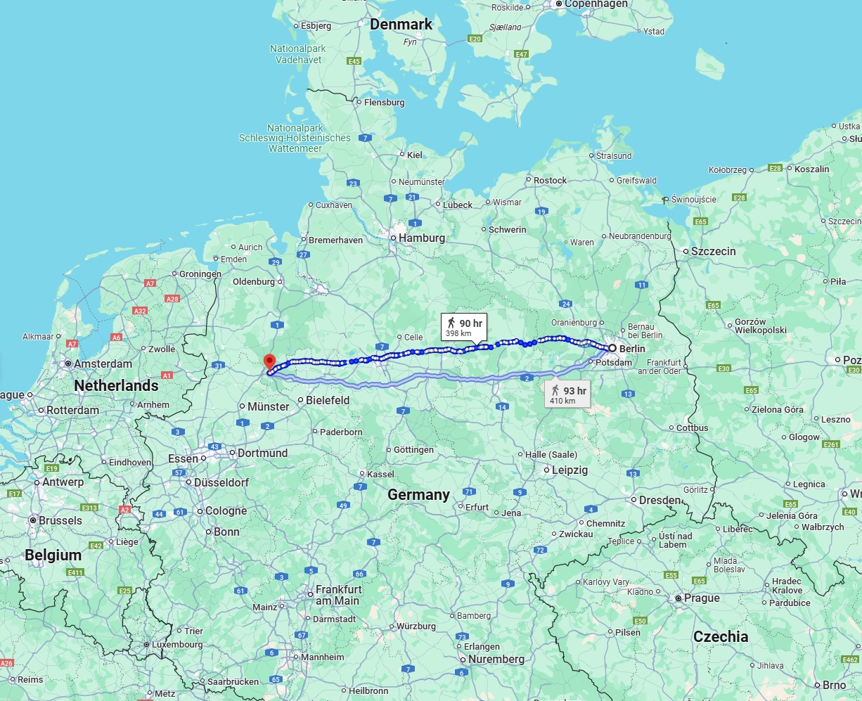 Anreise von Berlin Zu Osnabrück Über 
