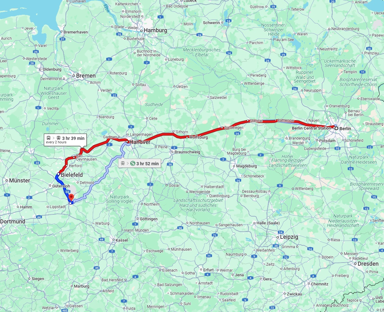 Anreise von Berlin Zu Paderborn Über 