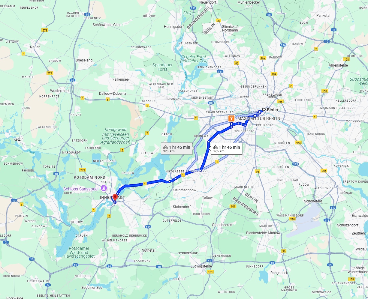 Anreise von Berlin Zu Potsdam Über 