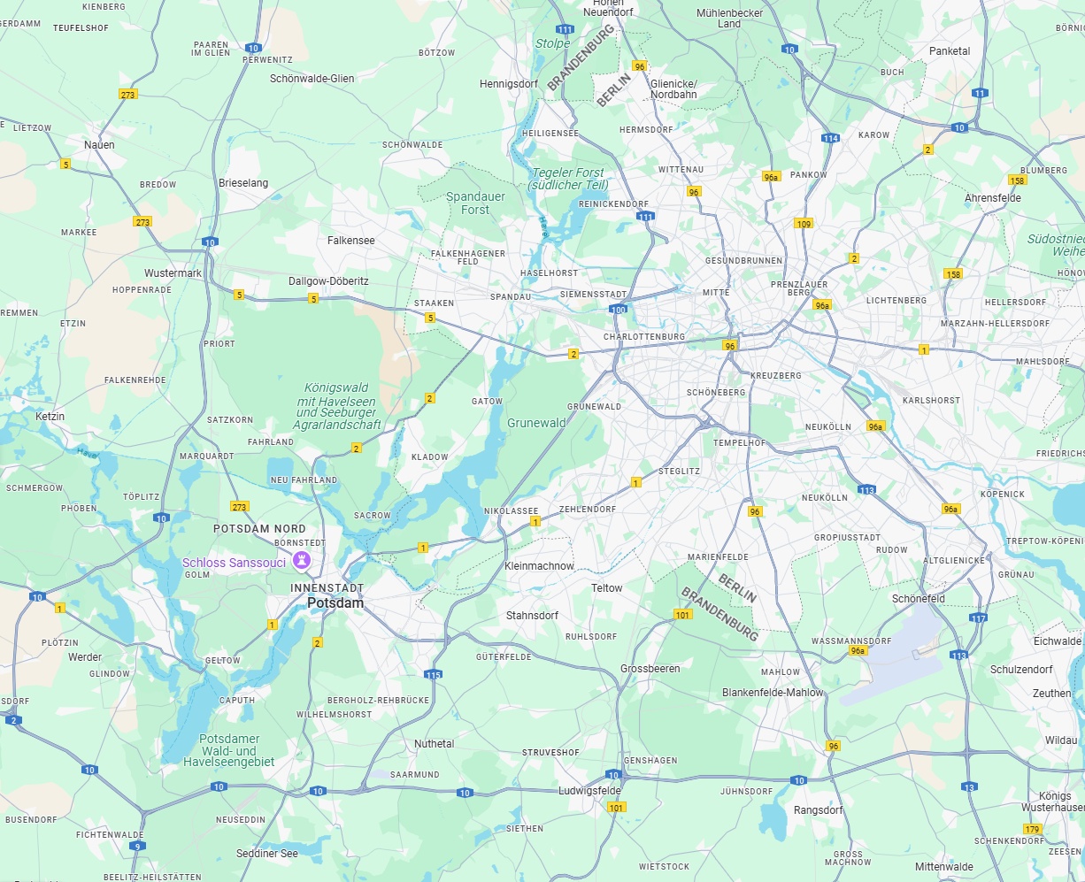 Anreise von Berlin Zu Potsdam Über 