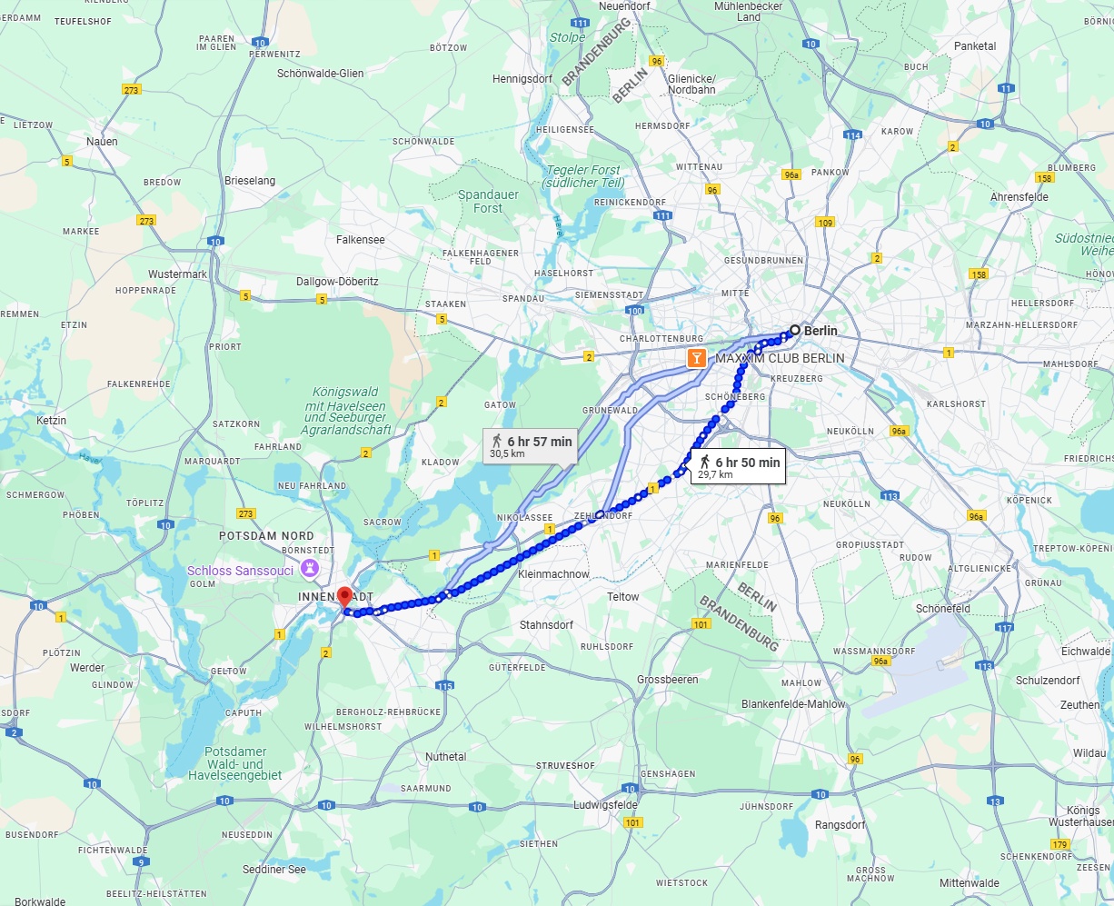 Anreise von Berlin Zu Potsdam Über 