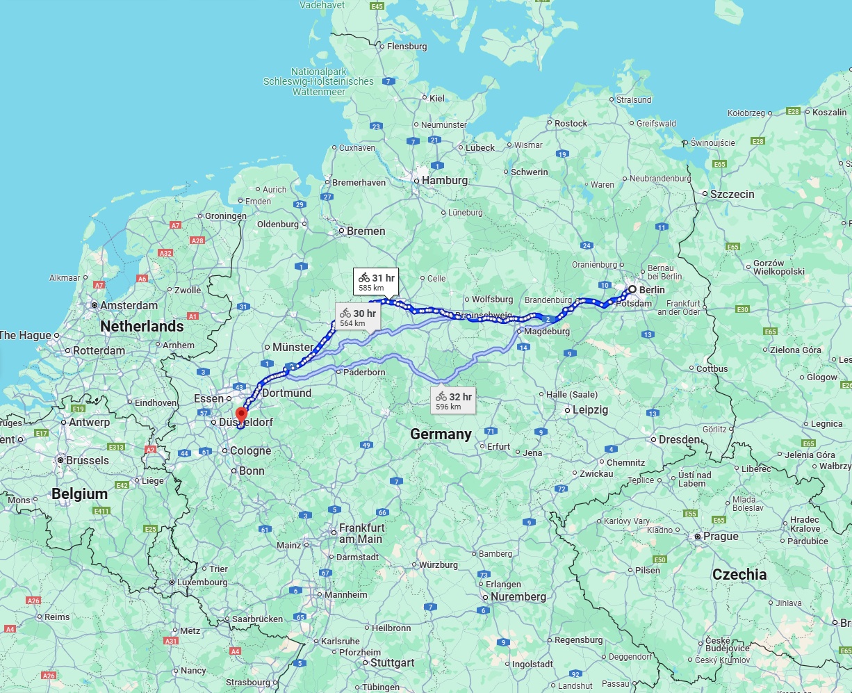 Anreise von Berlin Zu Remscheid Über 