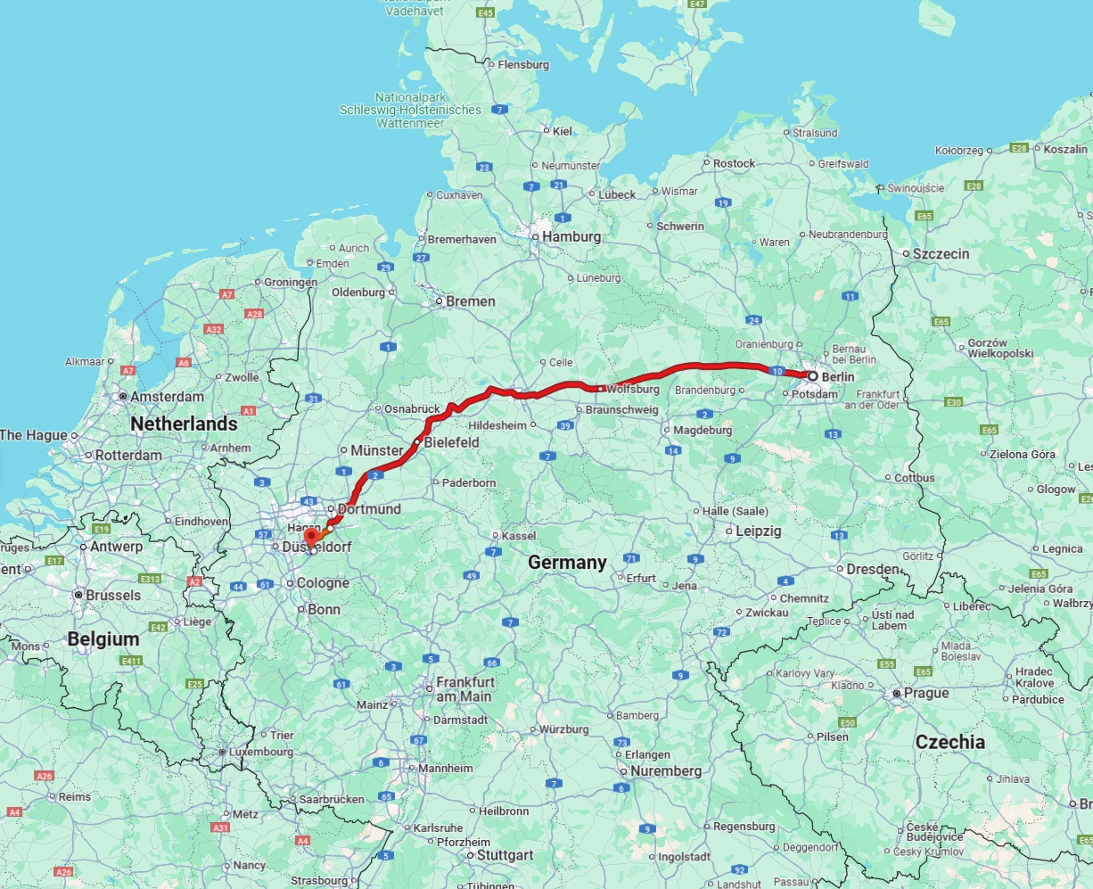 Anreise von Berlin Zu Remscheid Über 