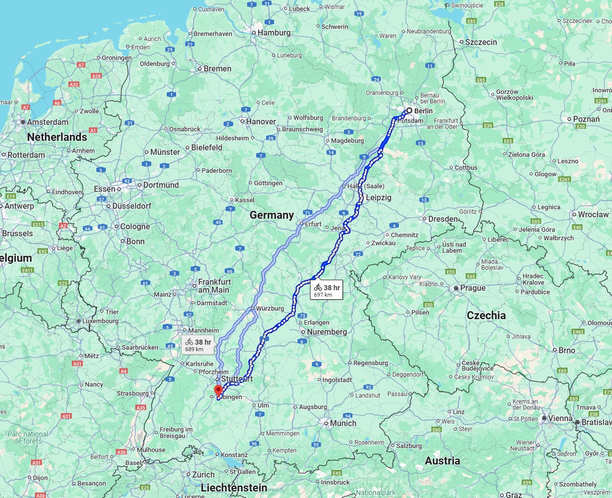 Anreise von Berlin Zu Reutlingen Über 