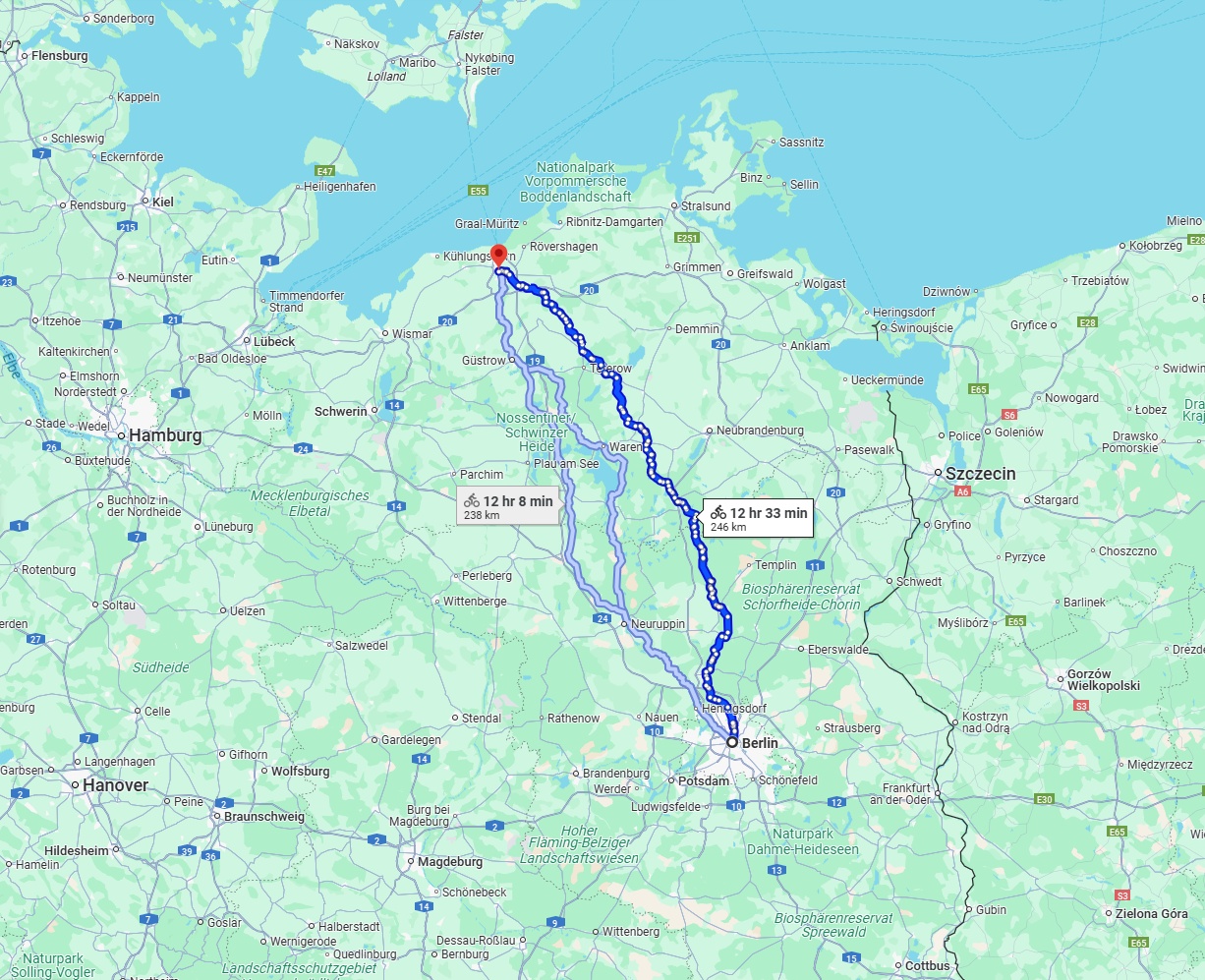 Anreise von Berlin Zu Rostock Über 