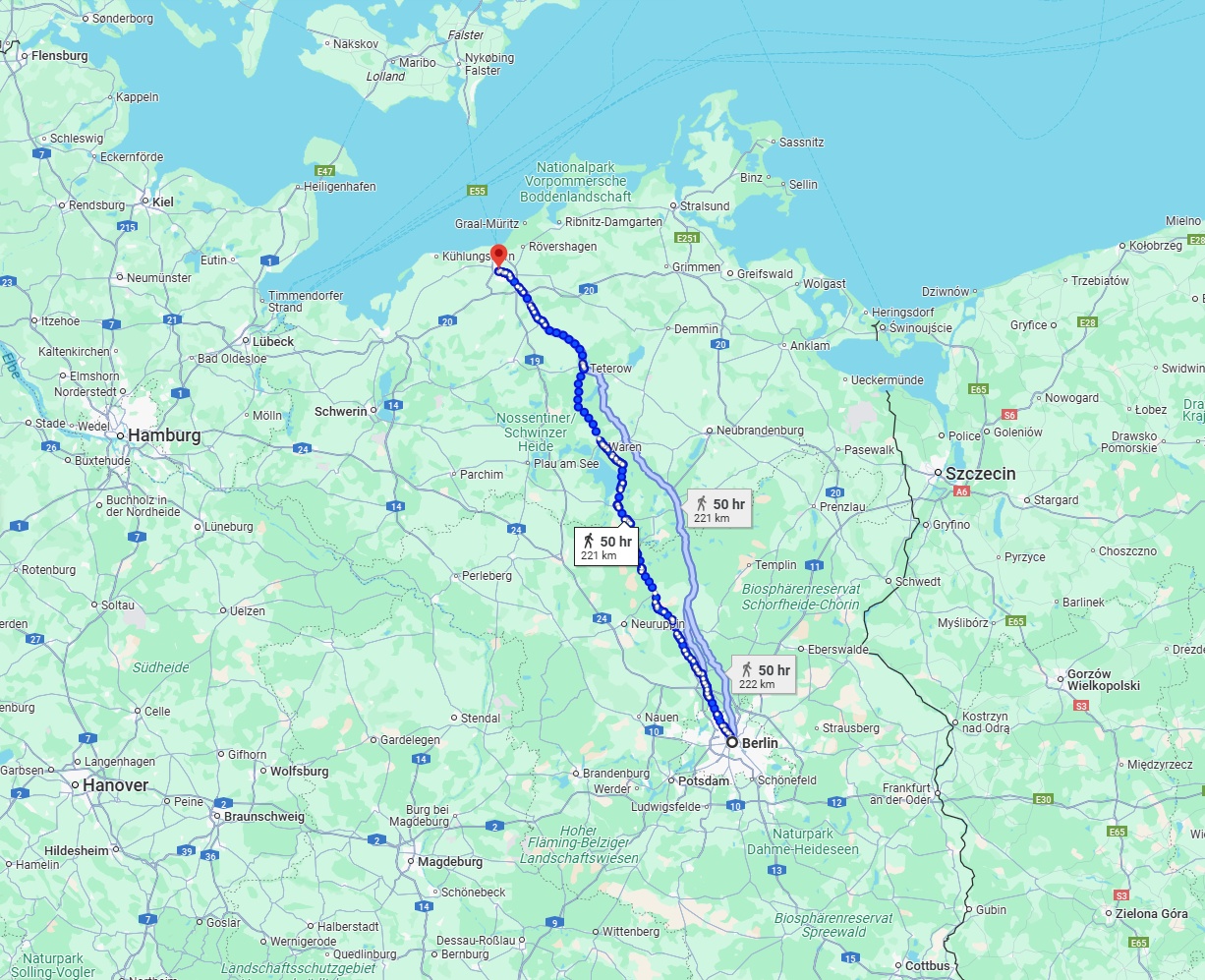 Anreise von Berlin Zu Rostock Über 