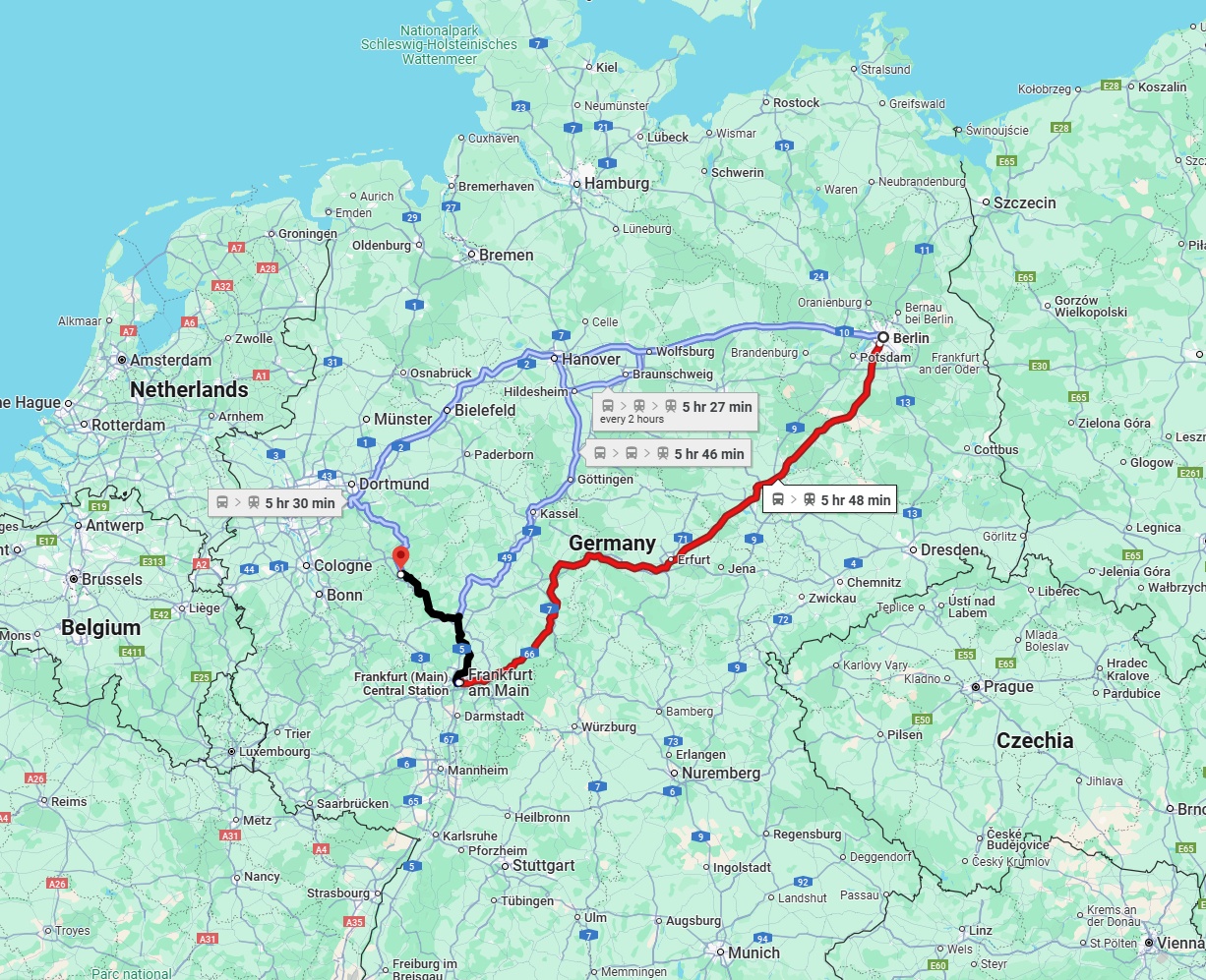Anreise von Berlin Zu Siegen Über 