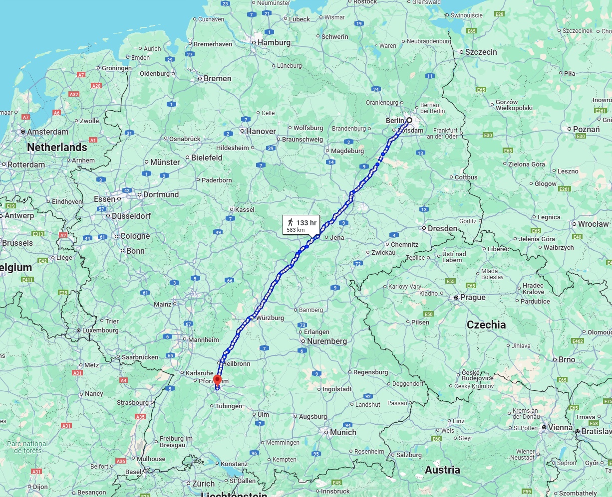 Anreise von Berlin Zu Stuttgart Über 