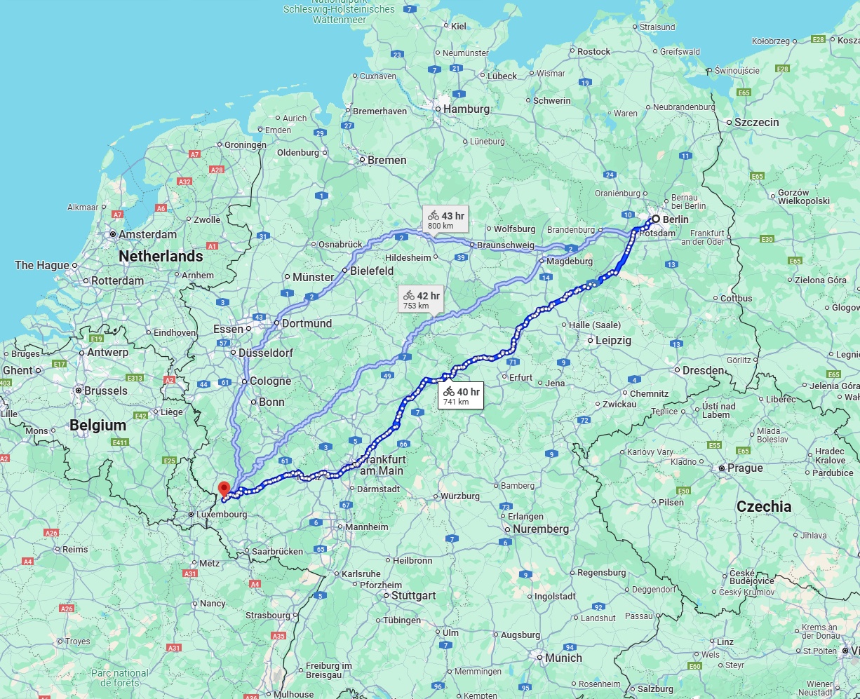 Anreise von Berlin Zu Trier Über 