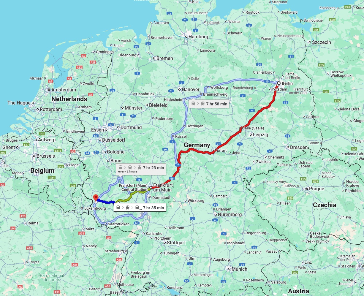 Anreise von Berlin Zu Trier Über 