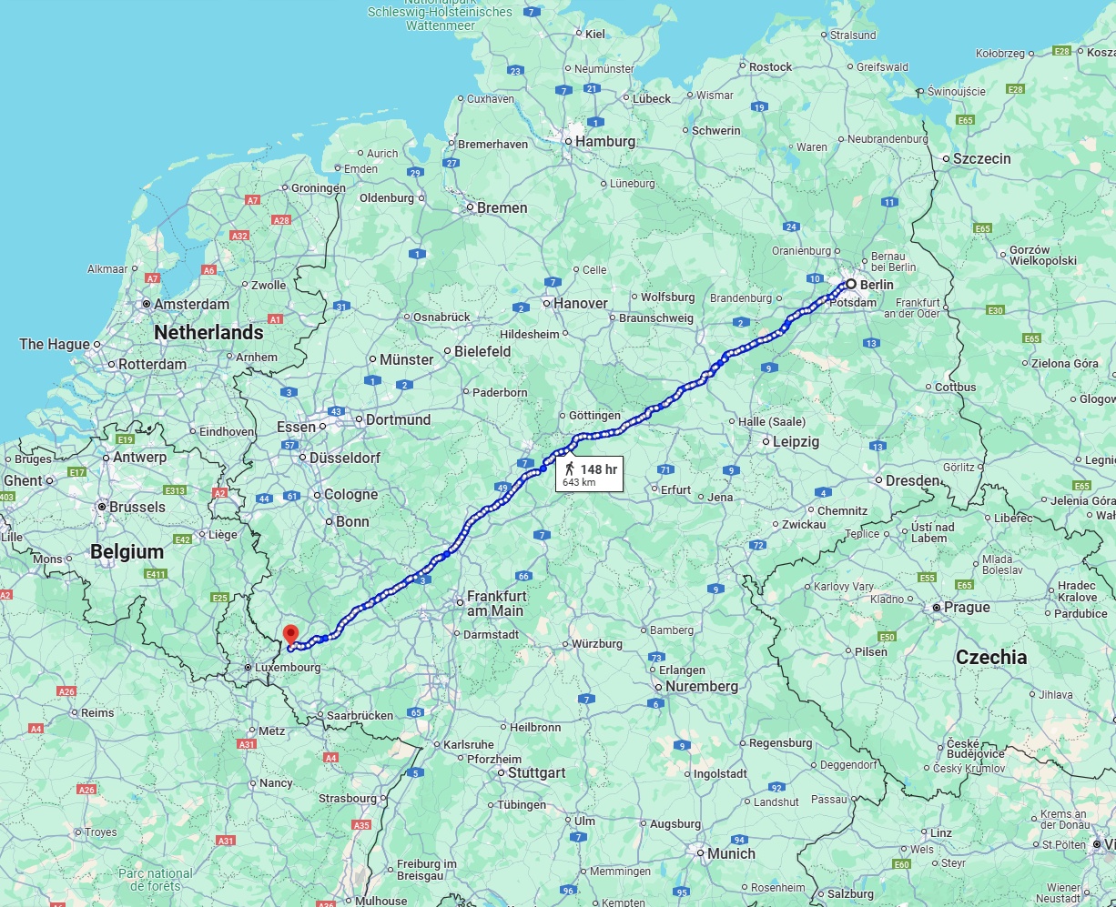 Anreise von Berlin Zu Trier Über 