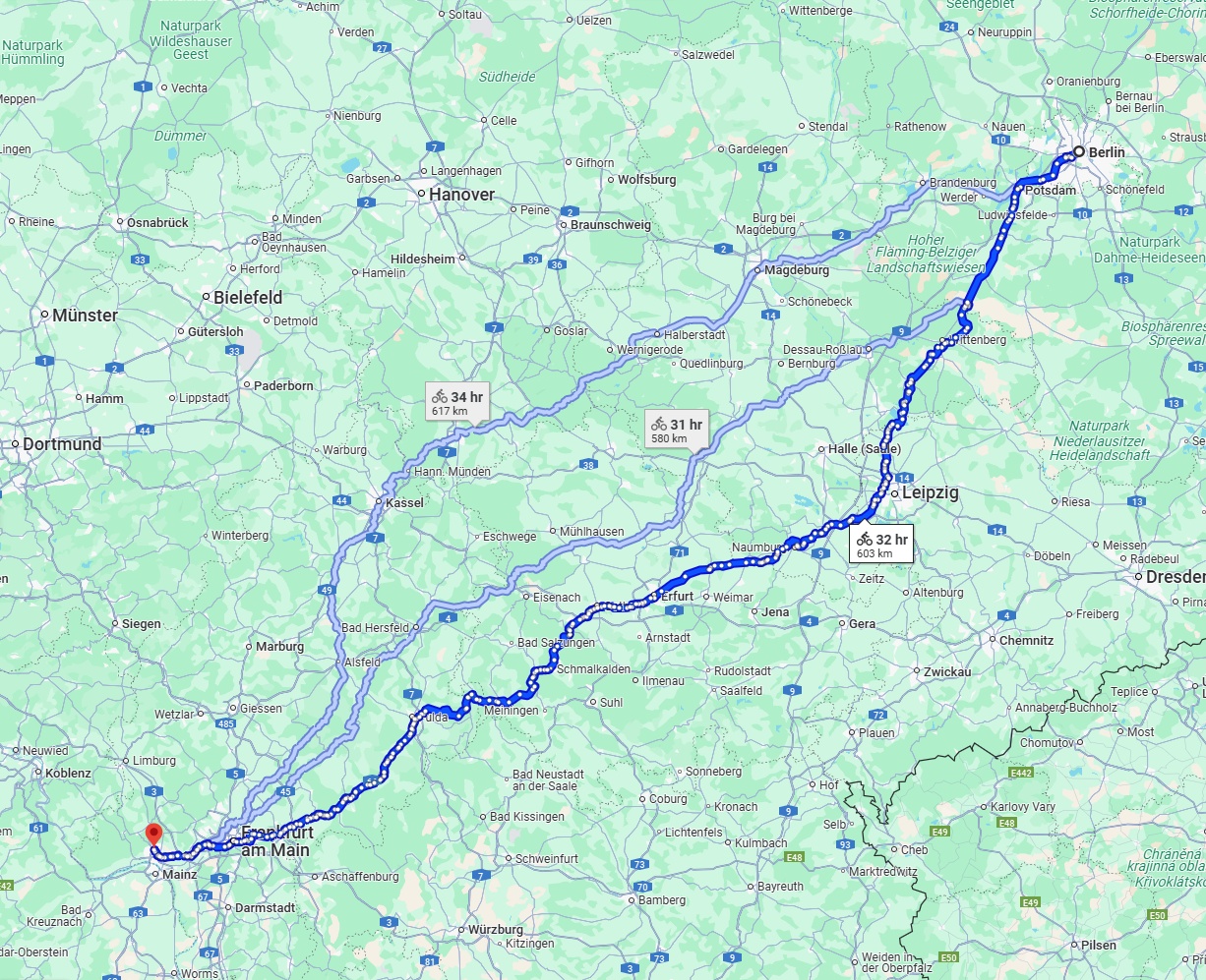 Anreise von Berlin Zu Wiesbaden Über 
