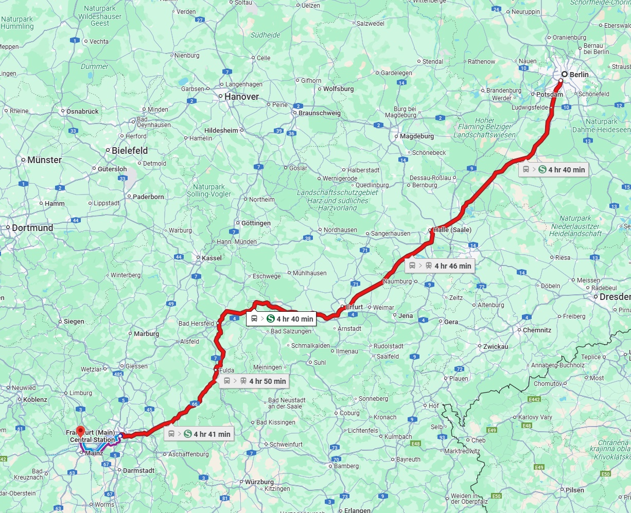 Anreise von Berlin Zu Wiesbaden Über 