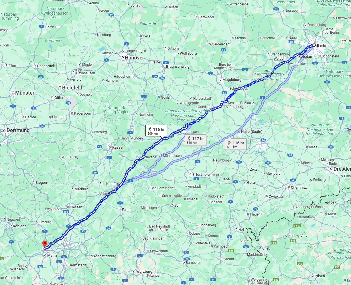 Anreise von Berlin Zu Wiesbaden Über 
