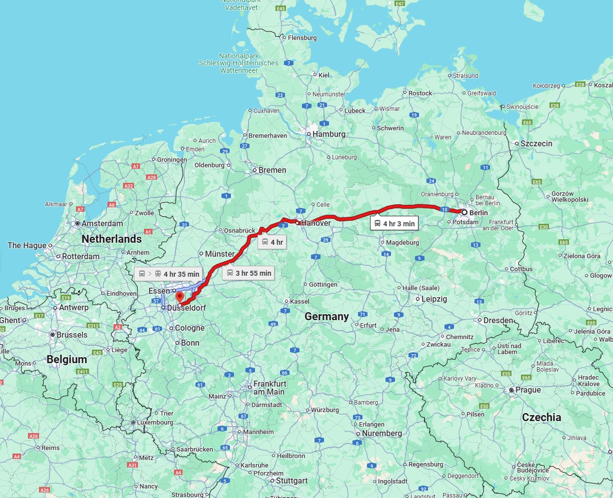 Anreise von Berlin Zu Wuppertal Über 