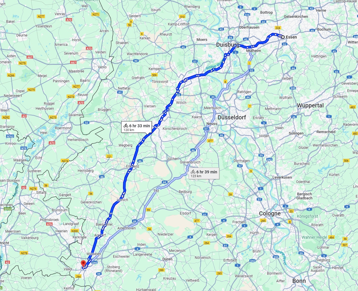 Anreise von Essen Zu Aachen Über 
