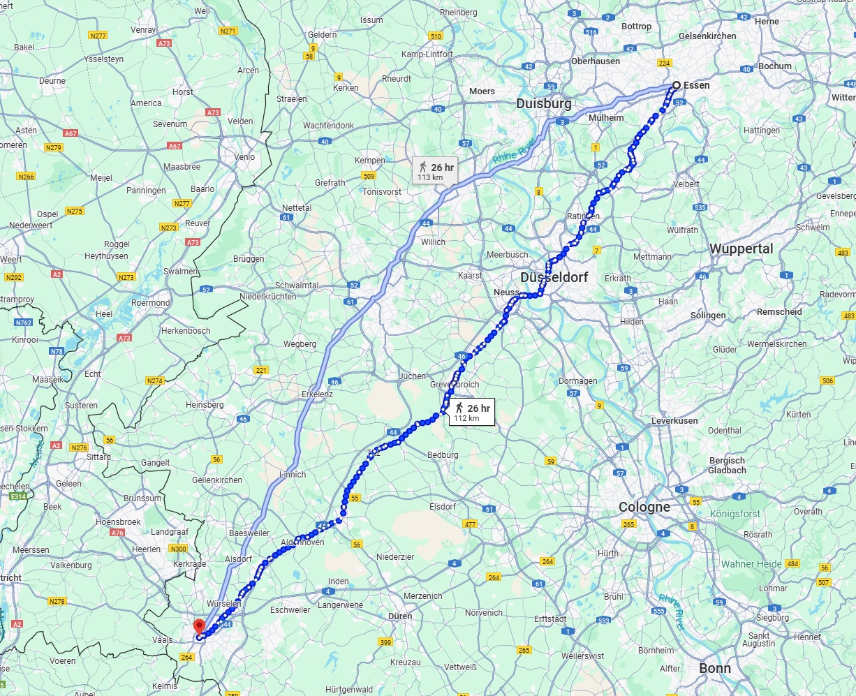 Anreise von Essen Zu Aachen Über 