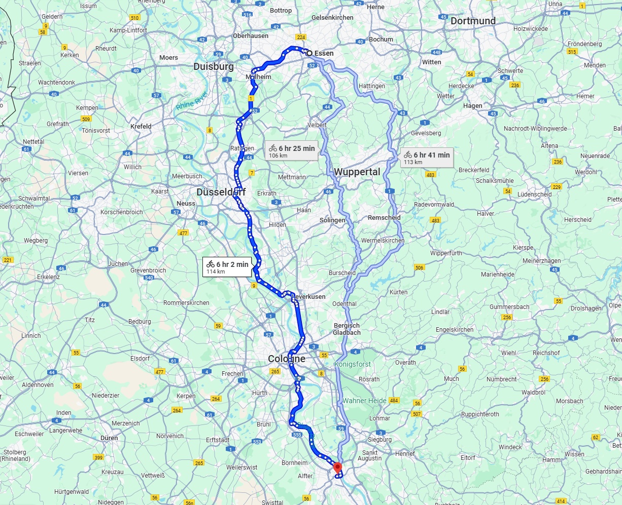 Anreise von Essen Zu Bonn Über 