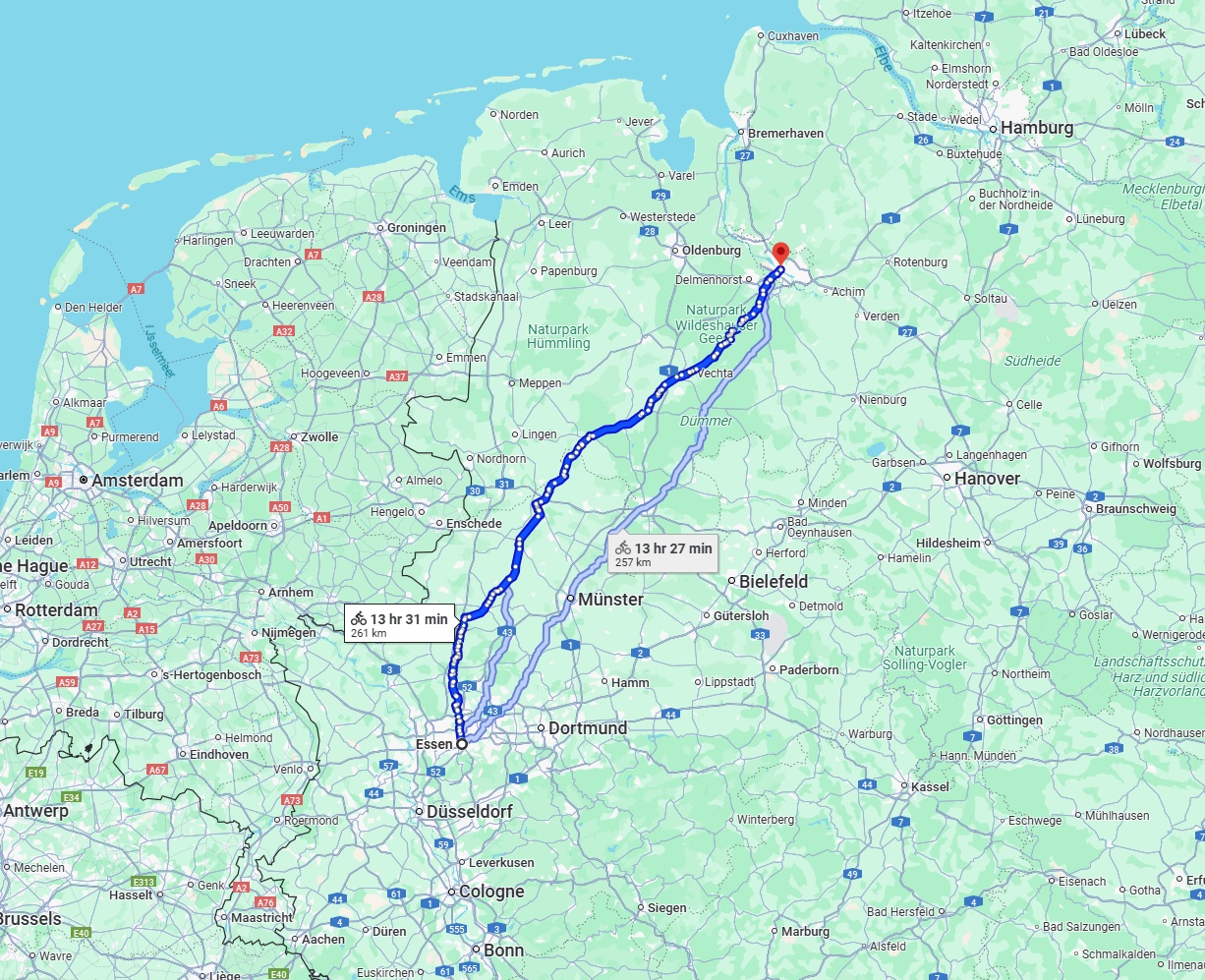 Anreise von Essen Zu Bremen Über 