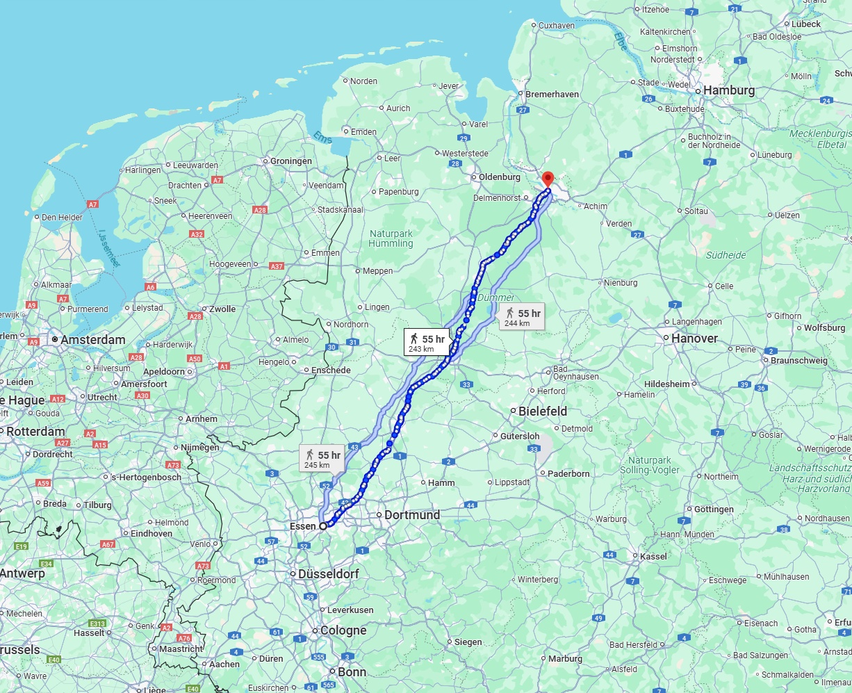 Anreise von Essen Zu Bremen Über 